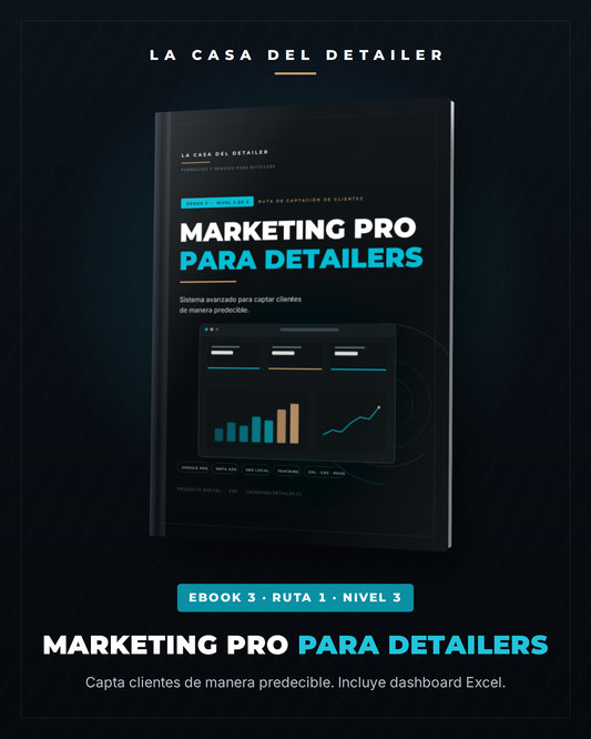 E-book Marketing PRO para Detailers, formato vertical
