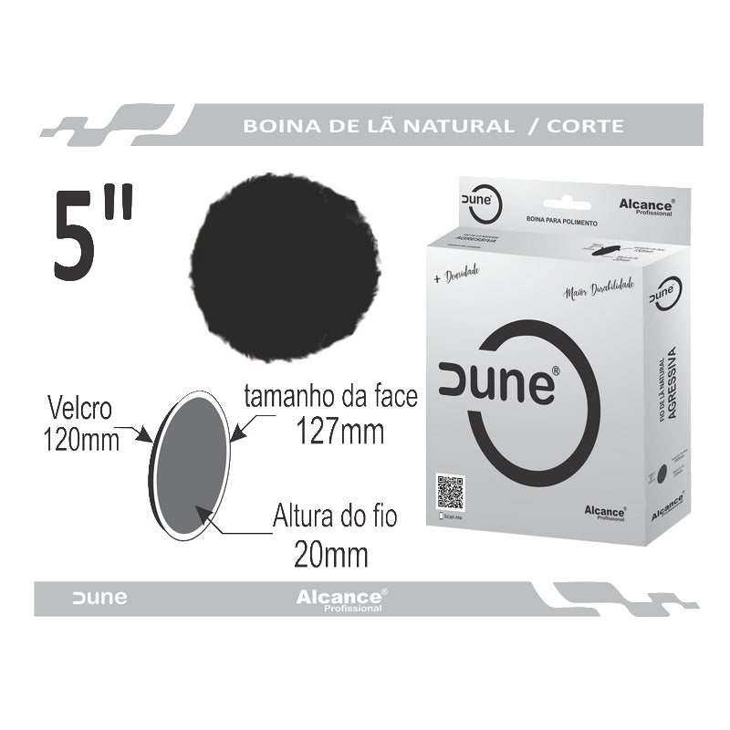 Alcance Dune Pad de Lana Negra Corte Agresivo – vista 1