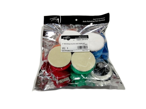 ShineMate – Kit 3″ M14 (13 Piezas) para Pulidora Rotativa