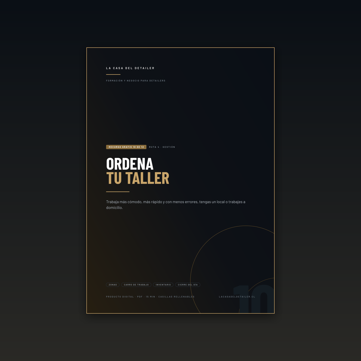 Portada del recurso gratuito Ordena tu Taller de detailing
