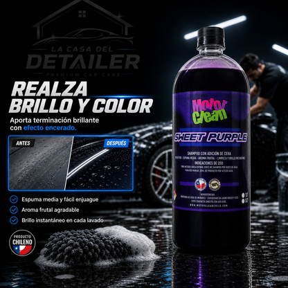 MC SWEET PURPLE SHAMPOO CON CERA MOTORCLEAN