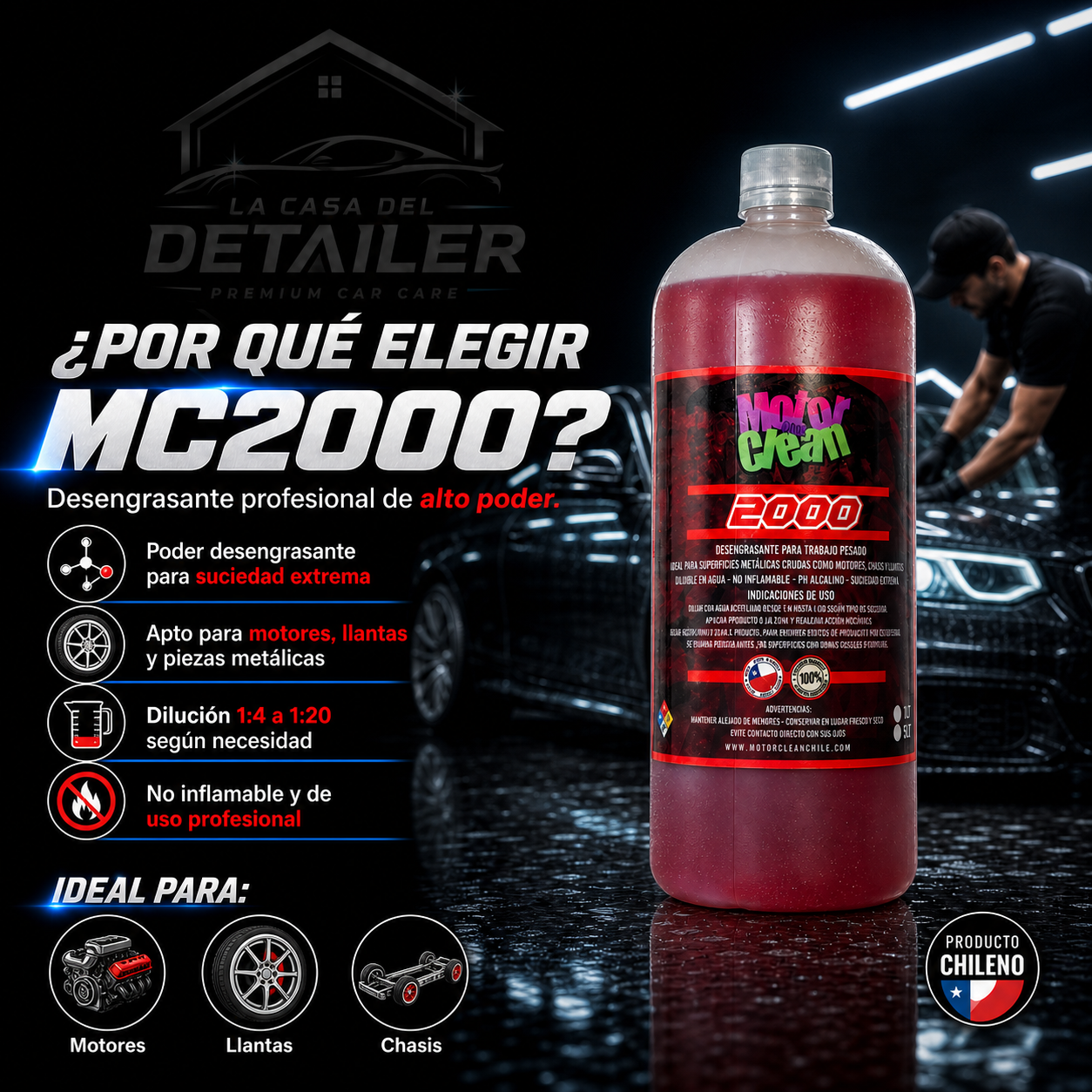 MC2000 DESENGRASANTE MOTORCLEAN