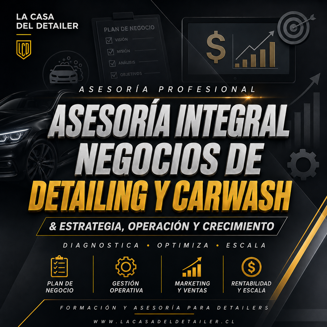Asesoria Integral para Negocios de Detailing y Carwash