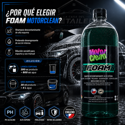 MC FOAM SHAMPOO PH ALCALINO MOTORCLEAN