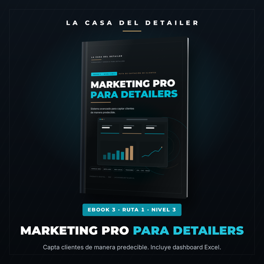 Portada del e-book Marketing PRO para Detailers