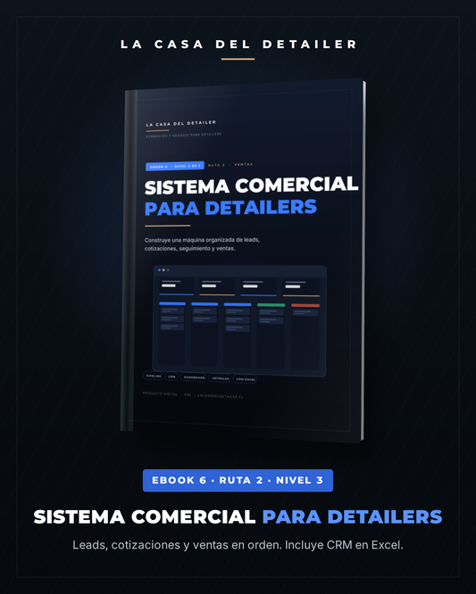E-book Sistema Comercial para Detailers, formato vertical