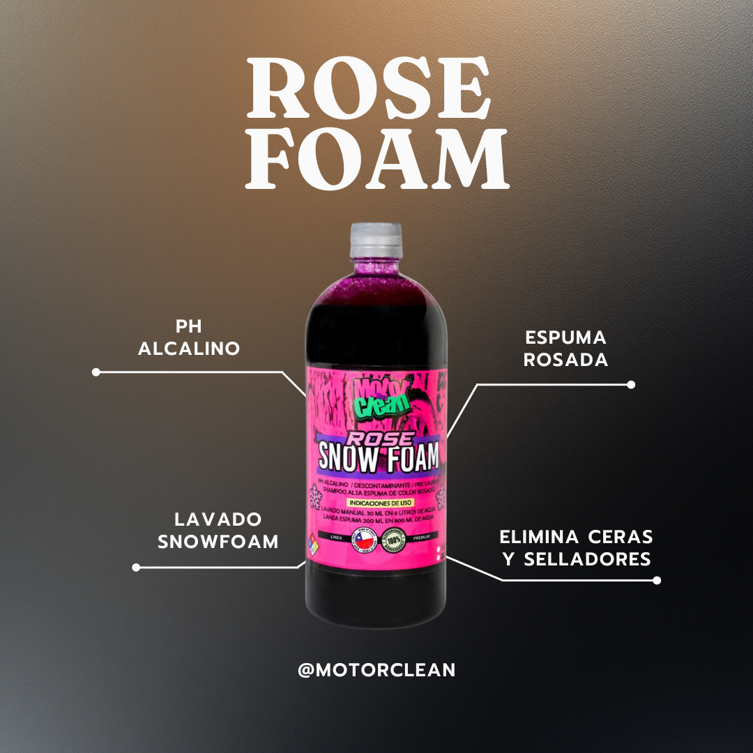 ROSE SNOWFOAM SHAMPOO MOTORCLEAN