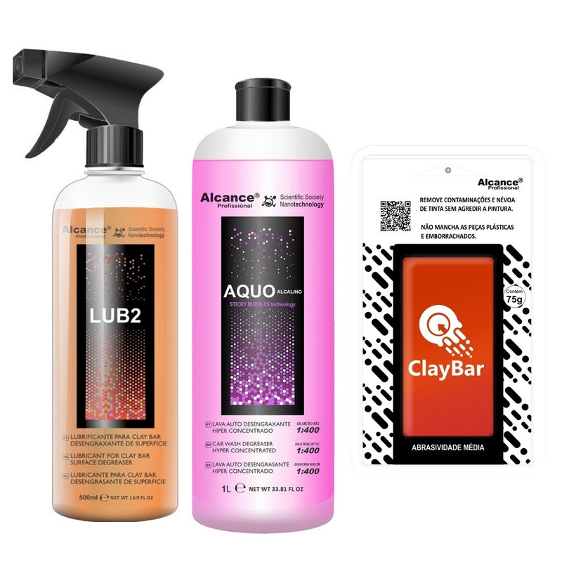 Alcance Kit Descontaminación de Carrocería – Aquo + Lub2 + Clay Bar – vista 1