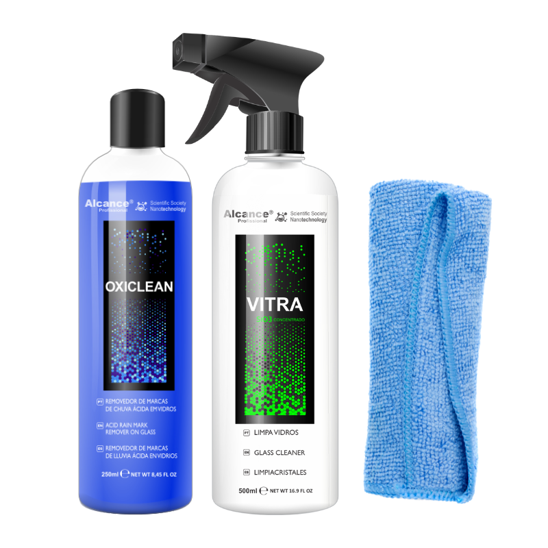 Alcance Kit Eliminador de Marcas de Agua – Oxiclean + Vitra + Microfibras – vista 1