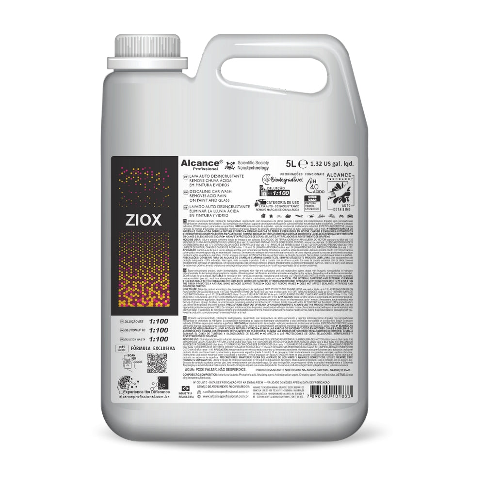 Alcance Ziox – Shampoo Funcional pH Ácido – vista 2