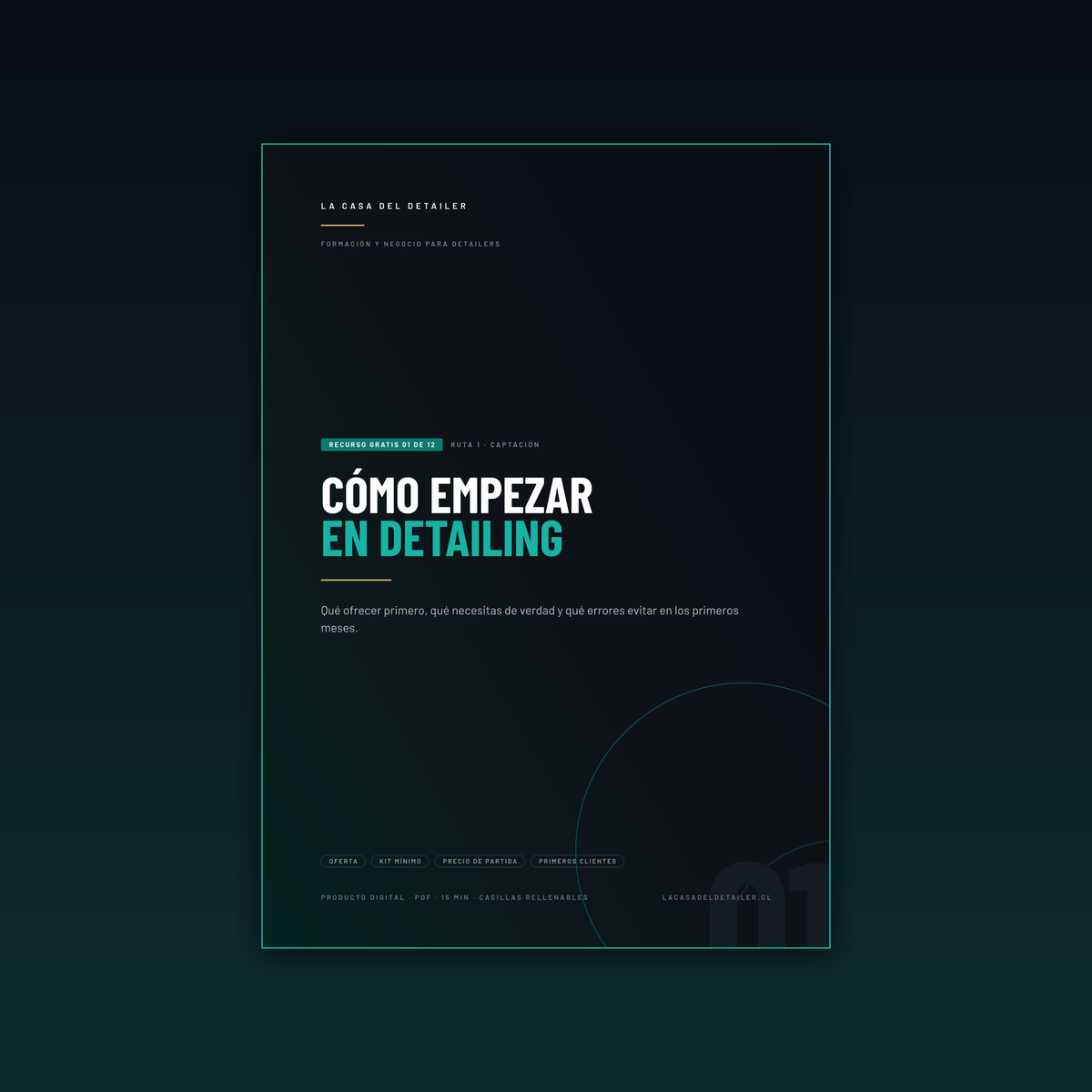 Portada del recurso gratuito Cómo Empezar en Detailing de La Casa del Detailer