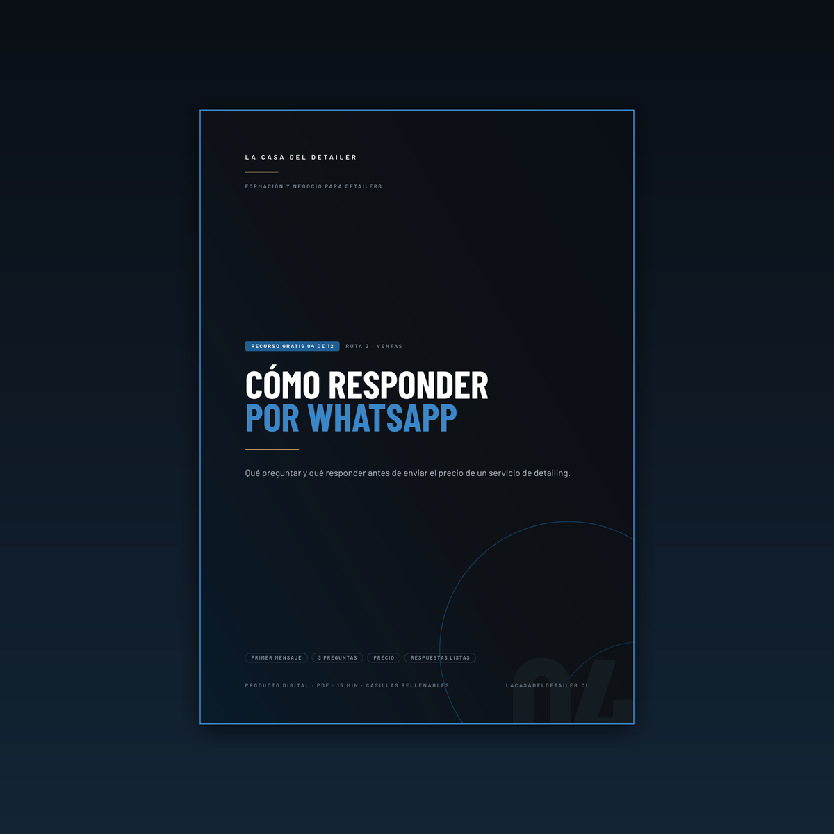 Portada del recurso gratuito Cómo Responder por WhatsApp para detailers