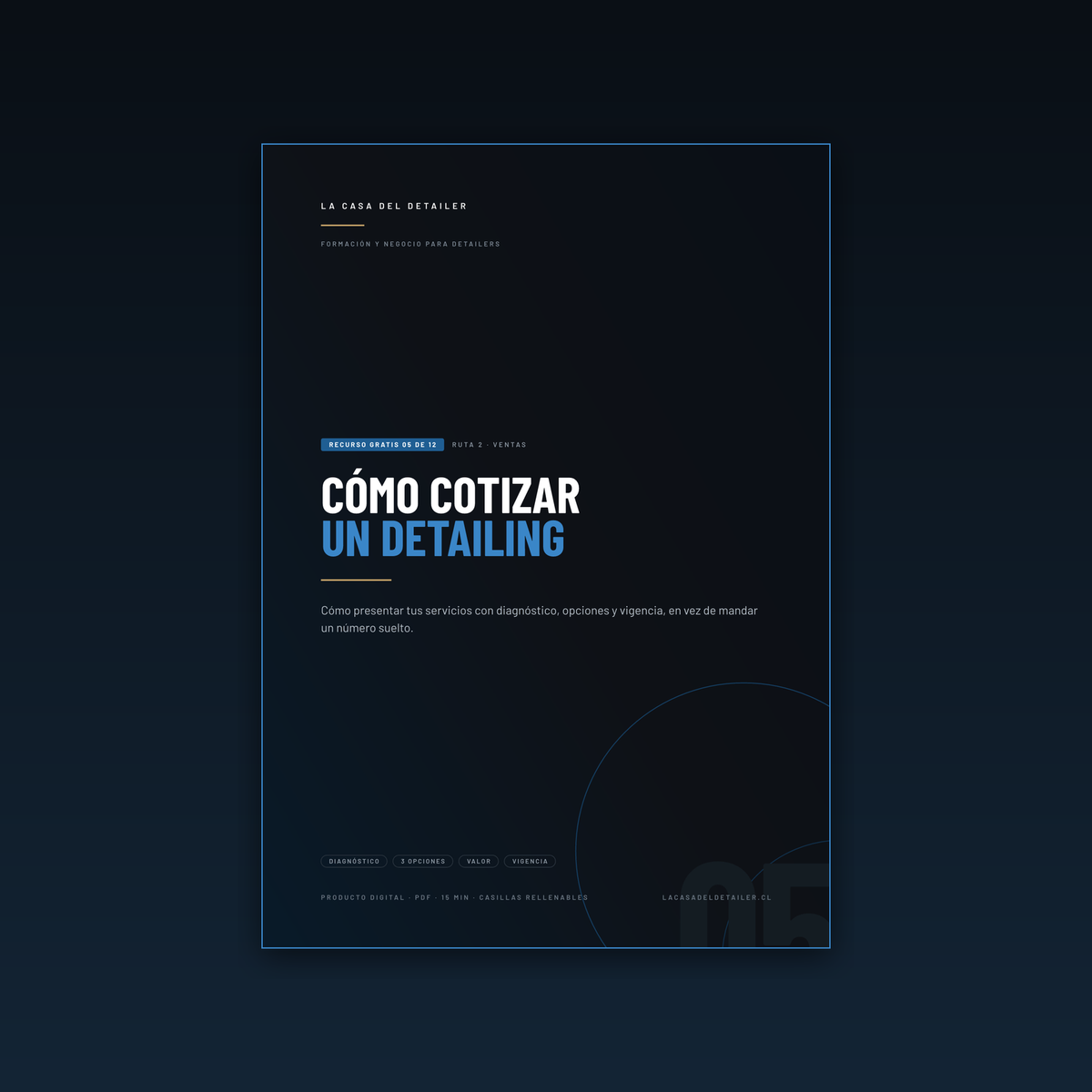 Portada del recurso gratuito Cómo Cotizar un Detailing