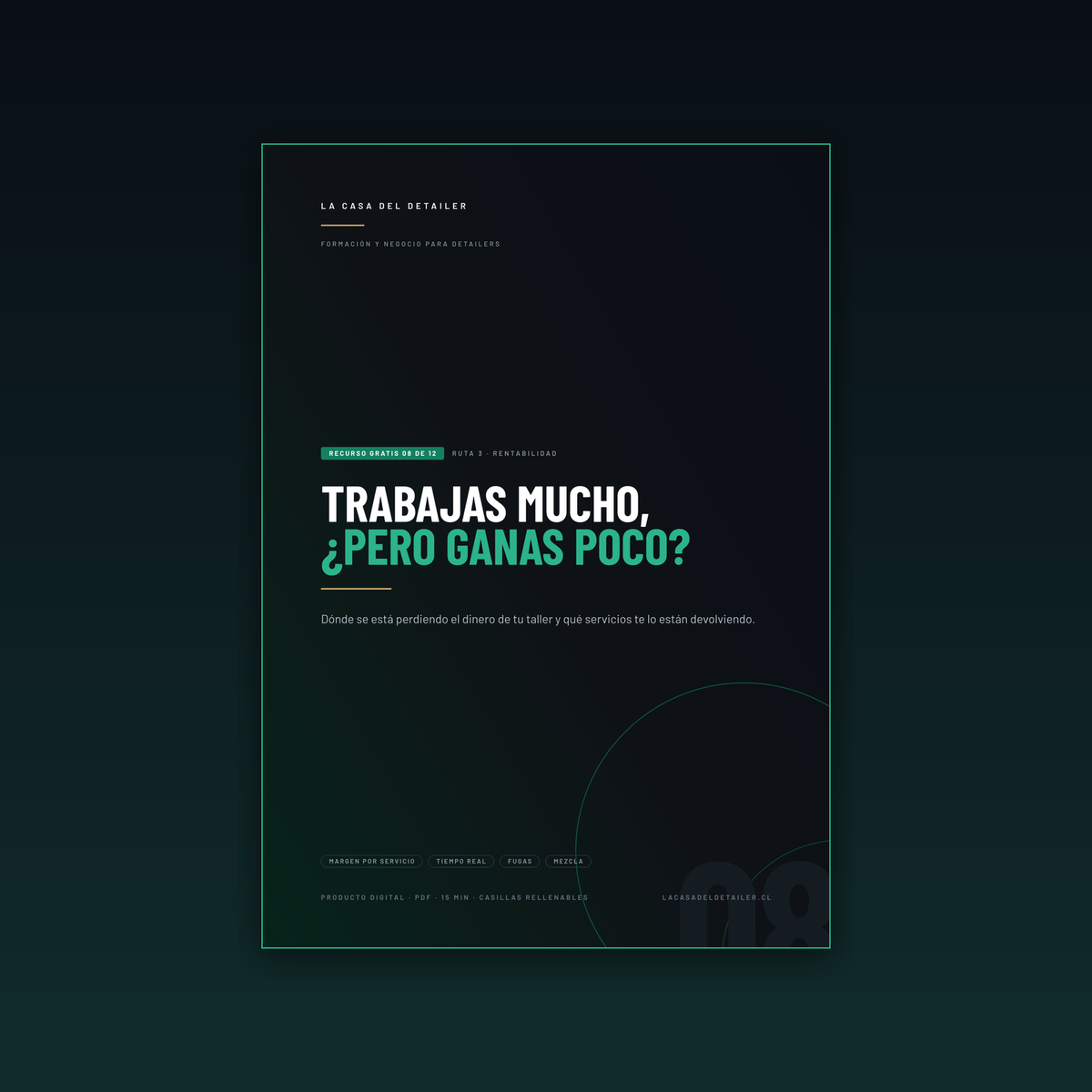 Portada del recurso gratuito Trabajas Mucho Pero Ganas Poco, rentabilidad en detailing