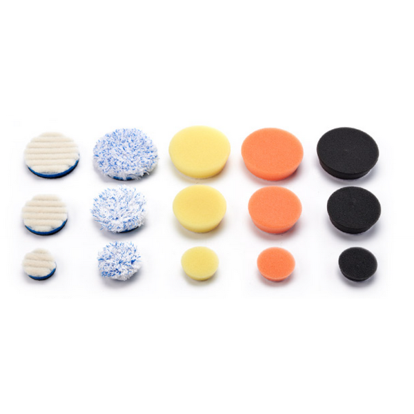 ShineMate Kit de Pads de Pulido 1″, 2″ y 2,5″ (20 pads)