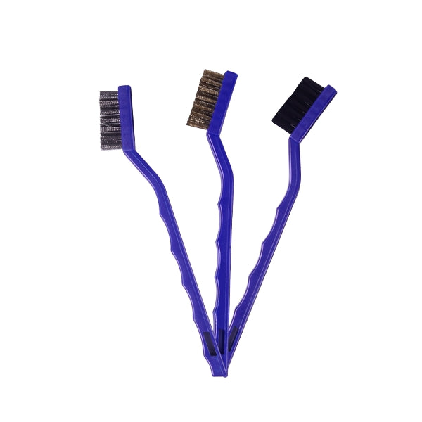 Vonixx – Kit de 3 Cepillos para Detalles (Nylon, Latón y Acero)